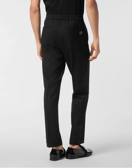 Wool Wide Leg Trousers