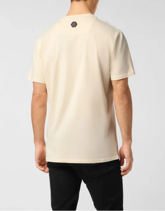 Printed Round Neck T-Shirt Hexagon