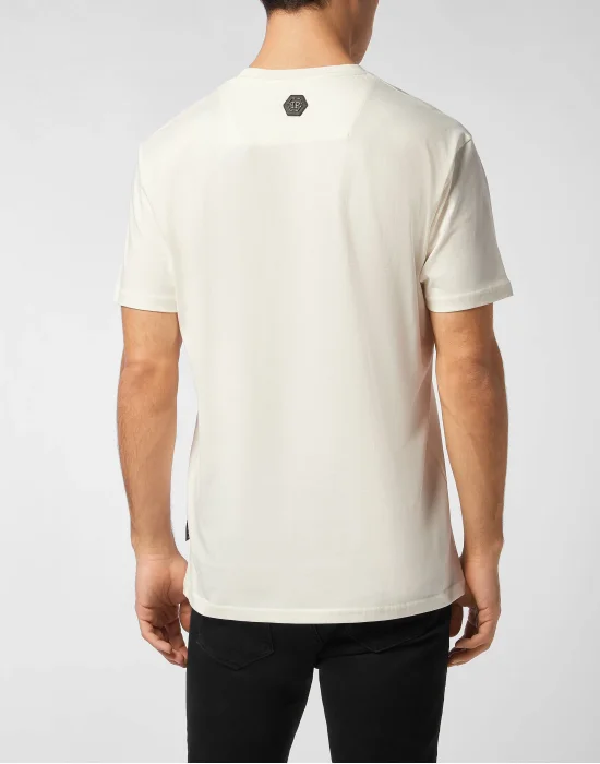 Printed Round Neck T-Shirt Italic