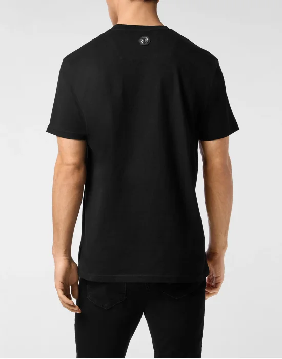 Printed Round Neck T-Shirt Skull & Bones