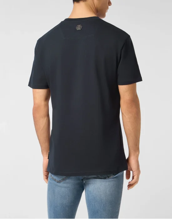 Printed Round Neck T-Shirt Skull & Bones