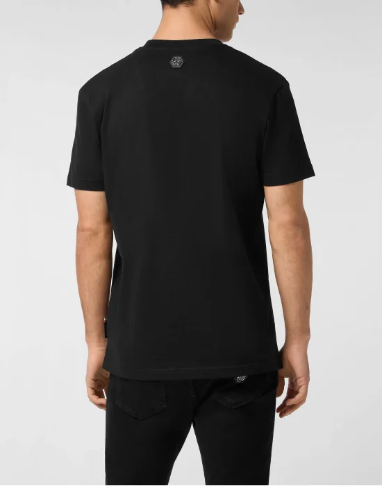Round Neck T-Shirt Gradient Skull