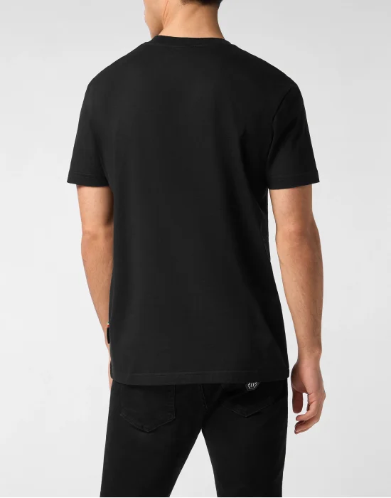 Round Neck T-Shirt Glass Skull