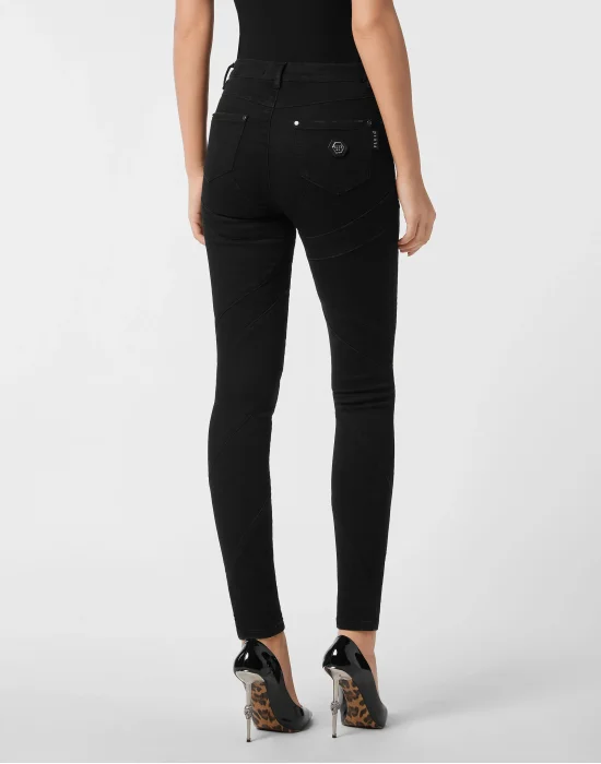 High-Waist Jeggings Multicutting