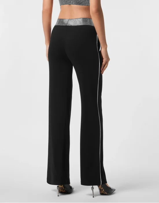 Straight Trousers Elastic Signature