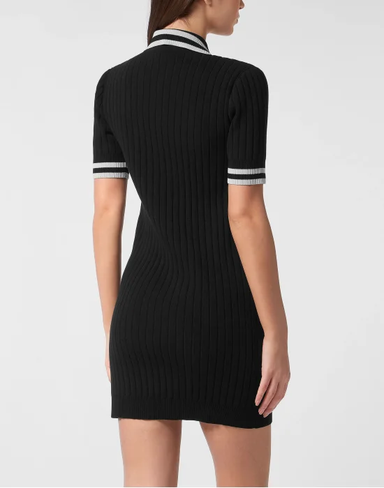 Knit Polo Dress