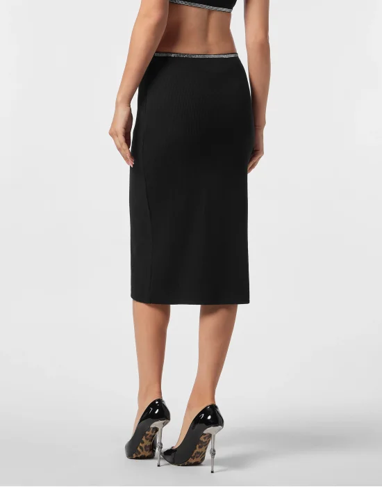 Midi Skirt Elastic Signature