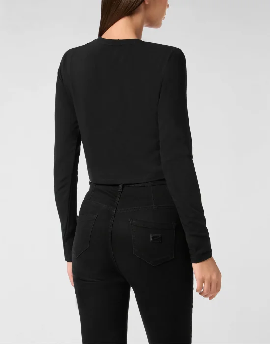 Modal Long-Sleeved T-Shirt Round Neck Signature