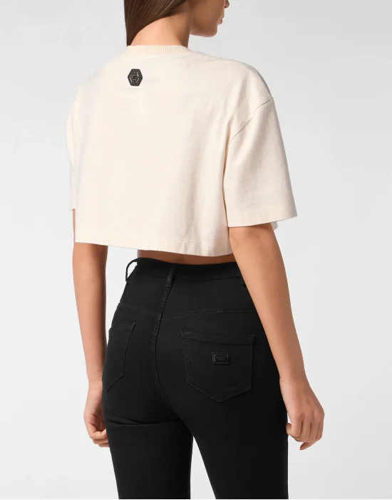 Cropped T-Shirt Crystal Signature