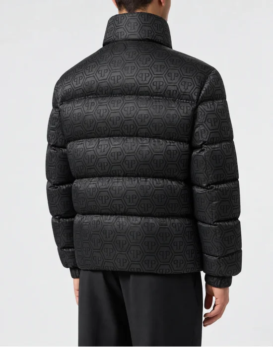 Short Nylon Puffer Jacket Monogram
