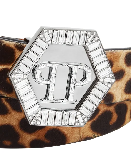 Belt stones hexagon Leopard
