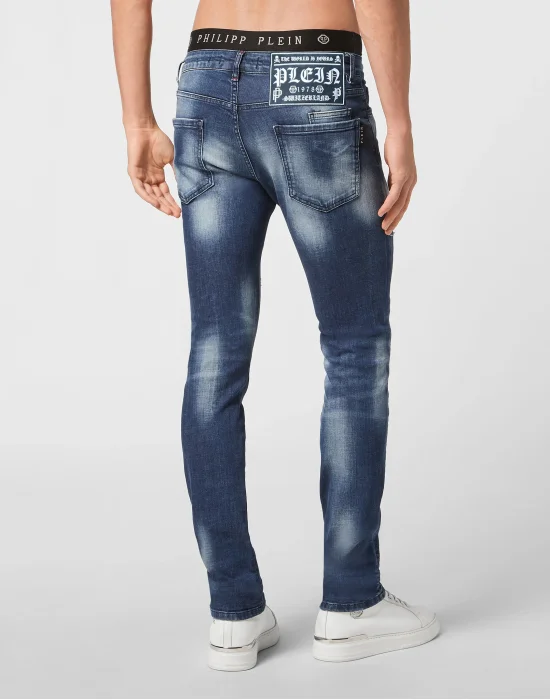 Denim Trousers Super Straight Cut Philipp Plein TM