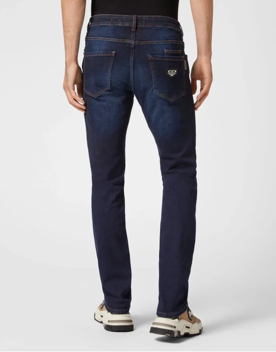 Denim Trousers Straight Cut Supreme Iconic Plein Basic