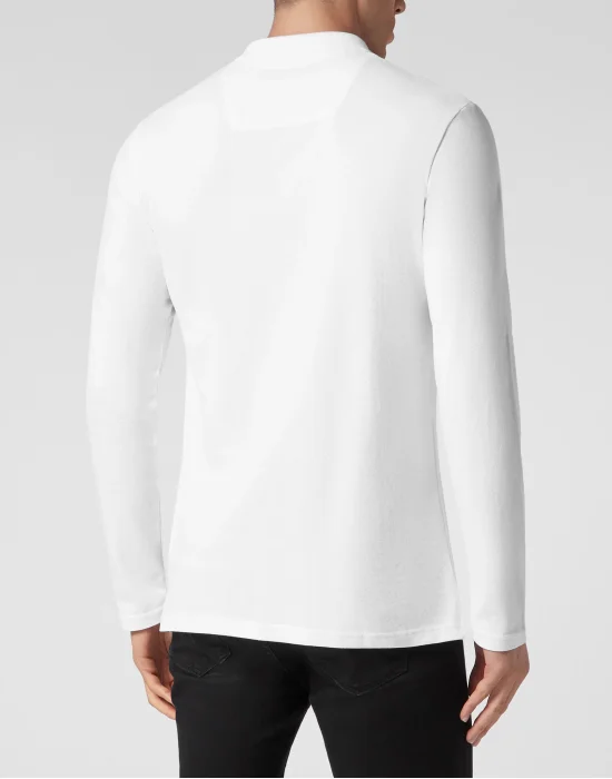 Slim Fit Long-Sleeve Polo