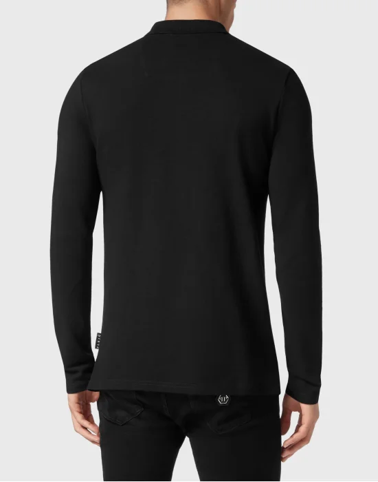 Slim Fit Long-Sleeve Polo