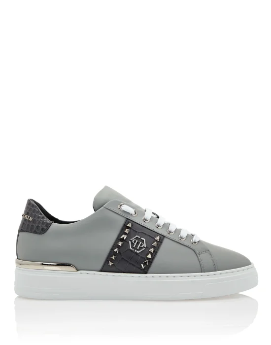 Leather Lo-Top Sneakers The Plein Original TM