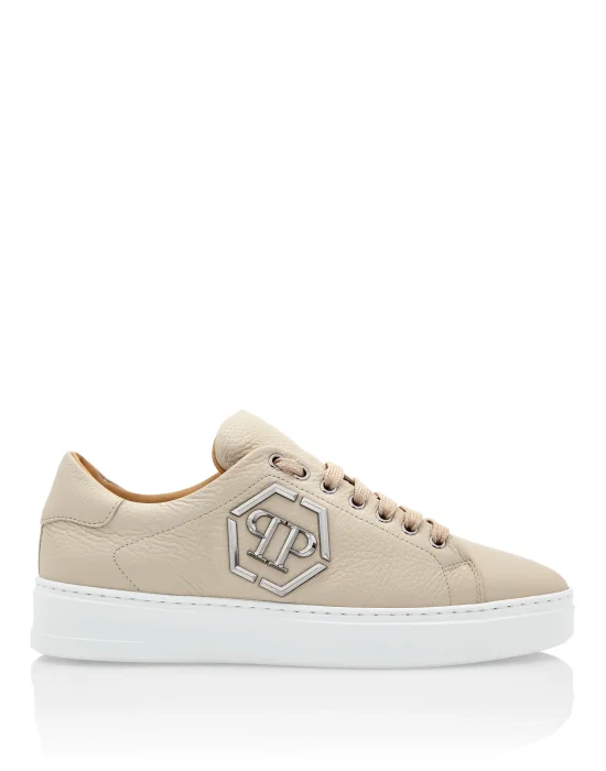 Leather Lo-Top Sneakers Hexagon