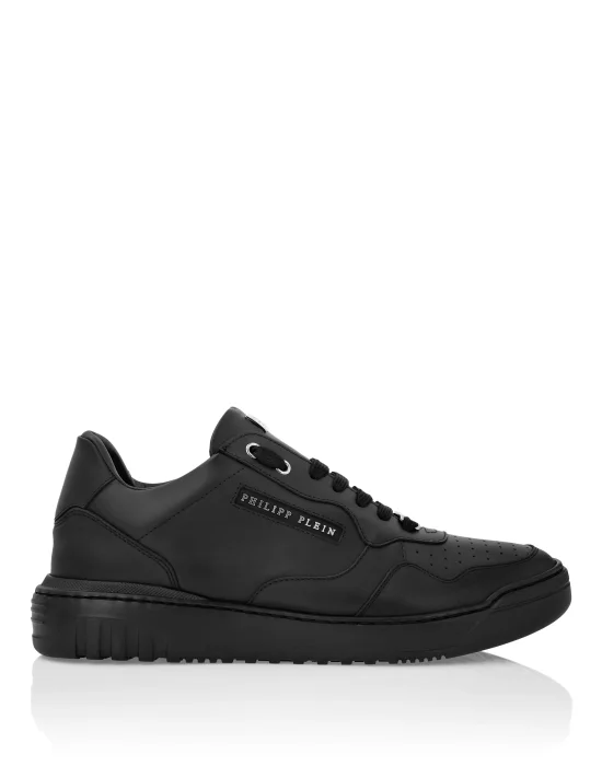Nappa Leather Low Top Sneakers Lettering