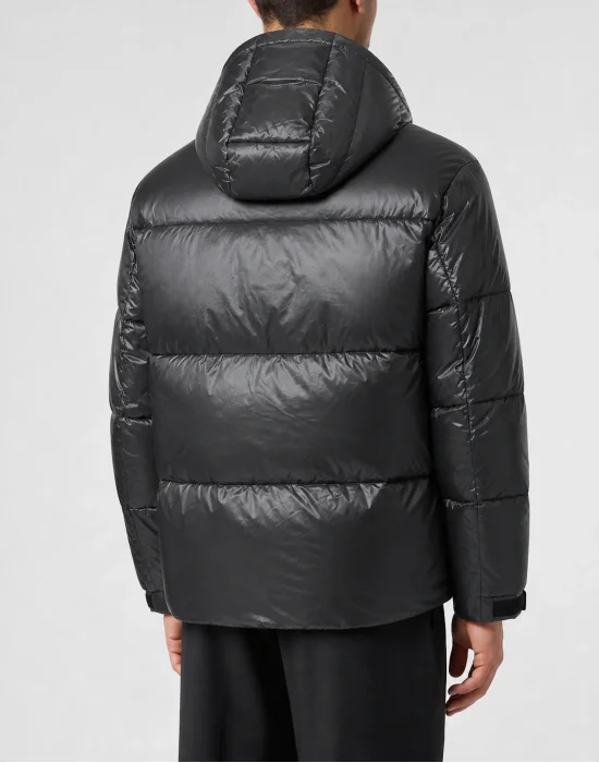 Shiny Nylon Puffer Jacket