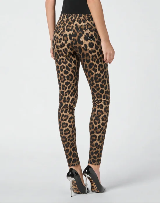 Leopard Slim Fit Jeans