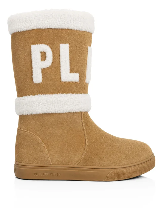 Suede Boots Montone Plein