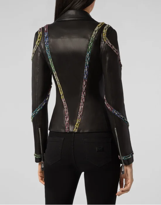 Leather Biker Crystal