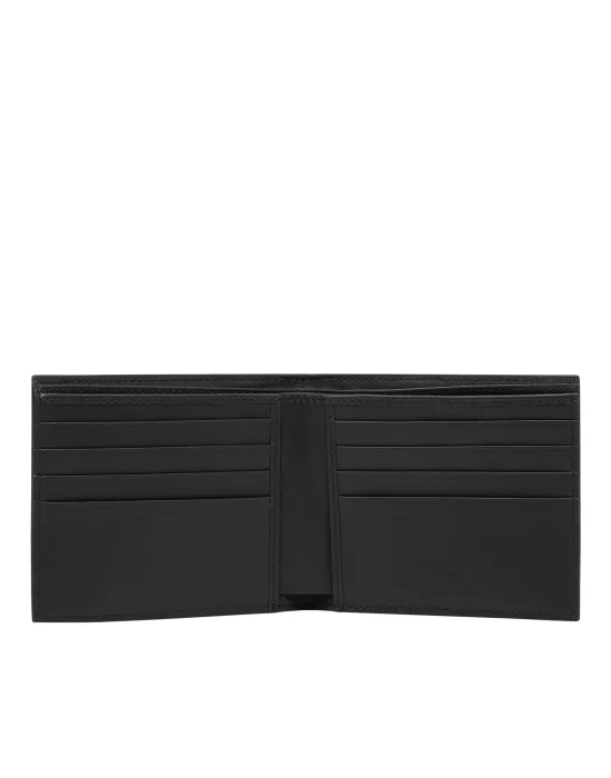 Leather French wallet Monogram