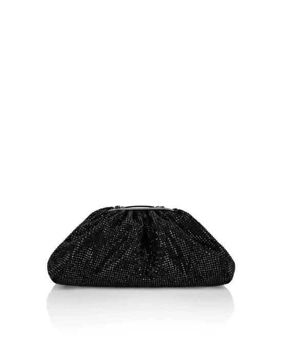 Suede Mini Pillow bag Crystal