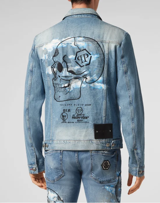 Denim Jacket Clouds