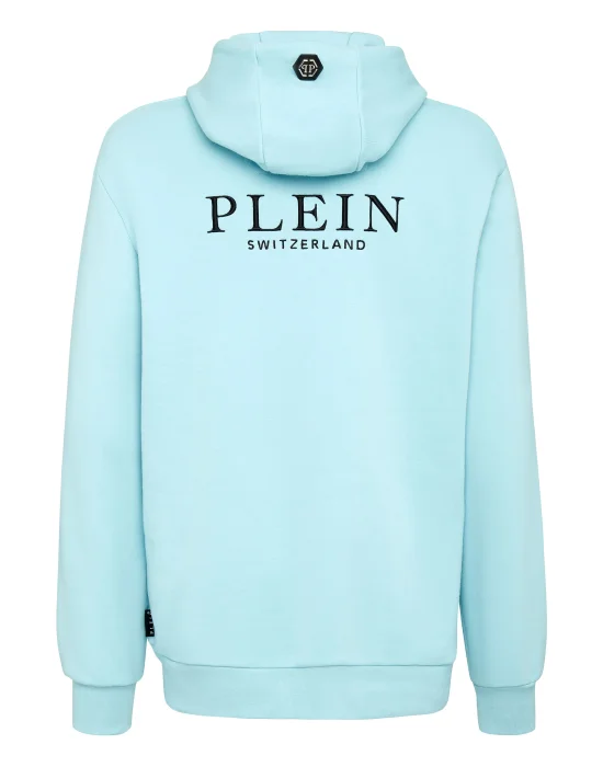 Hoodie sweatshirt Outline Skull crystal
