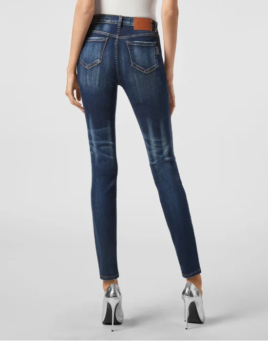 High Waist Jegging Pins Iconic Plein
