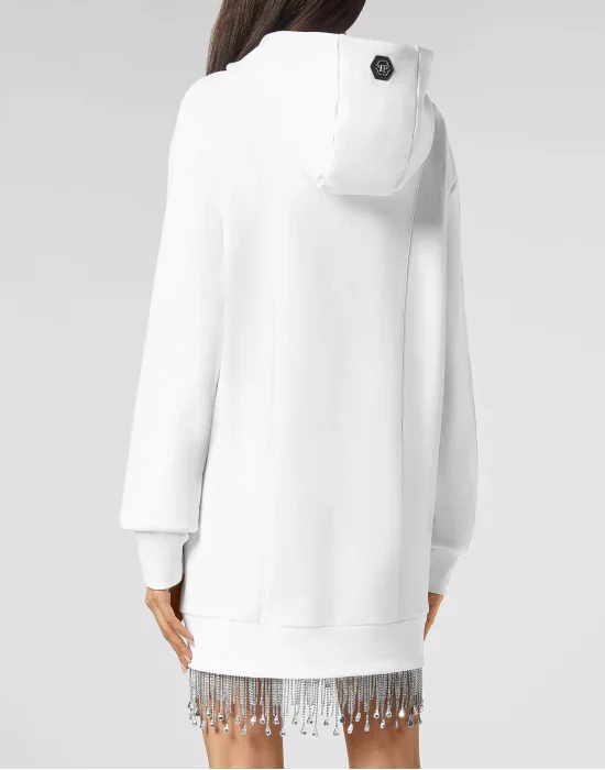 Hoodie sweatshirt Crystal Fringe