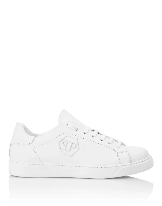 Rubber Leather Lo-Top Sneakers The Plein Original TM