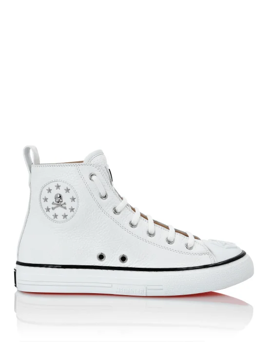 Leather Hi-Top Sneakers Megastar