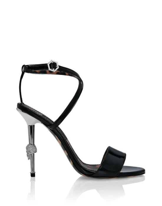 Patent Leather Open Toe Hi-Heels Iconic Plein