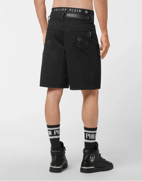 Denim Capri Shorts