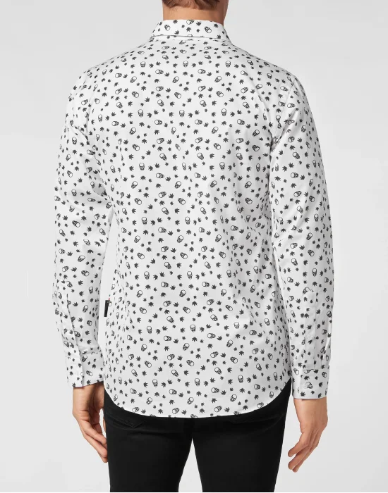 Shirt Sugar Daddy Cut LS Skull