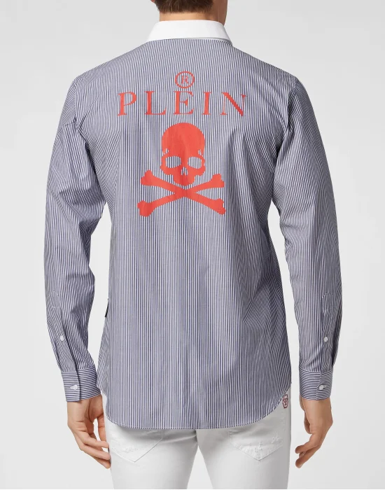 Shirt Sugar Daddy Cut LS Skull and Plein