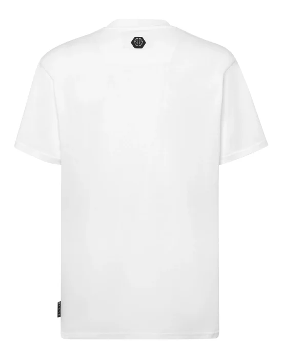 T-shirt Round Neck SS Stones Gothic Plein with Crystals