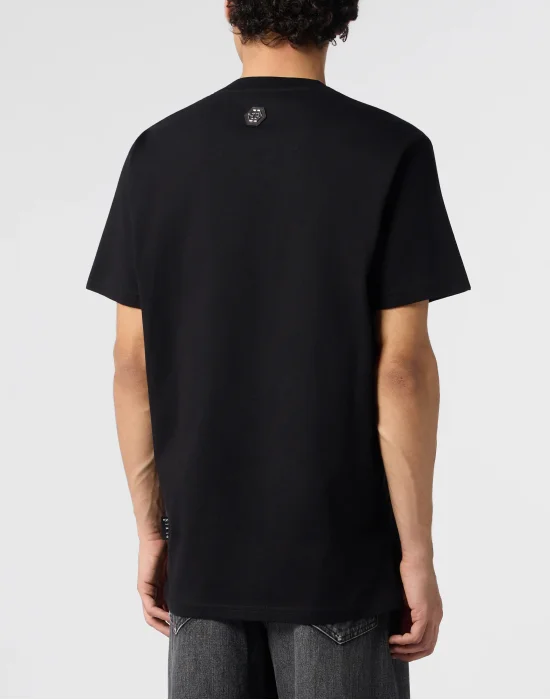 T-shirt Round Neck SS Flock print Hexagon