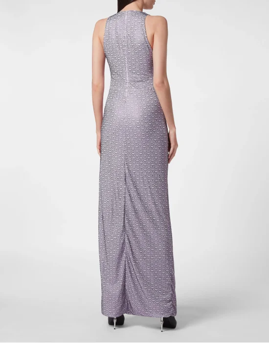 Long Dress Monogram with Crystals