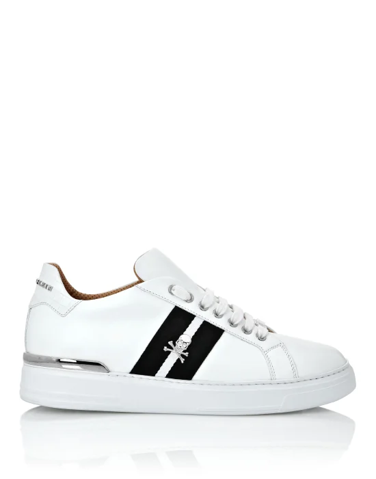 Leather Lo-Top Sneakers Stripes