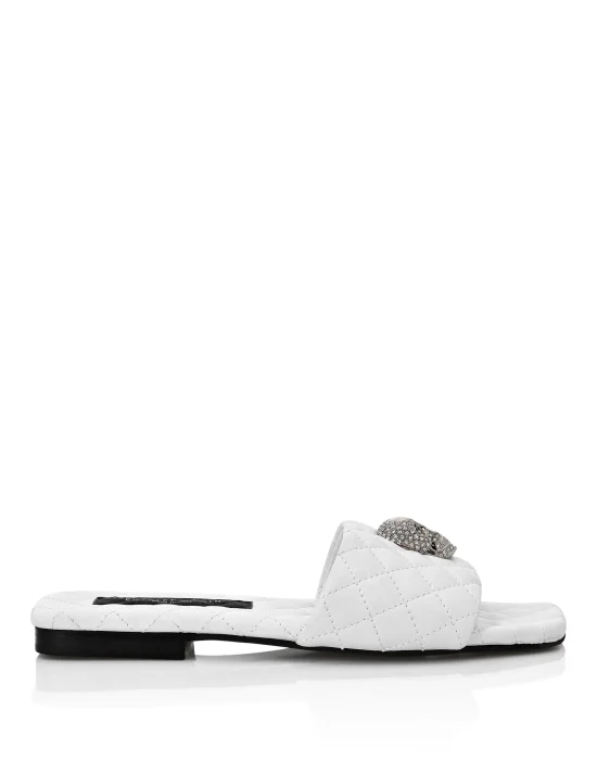 Sandals Flat Crystal Skull