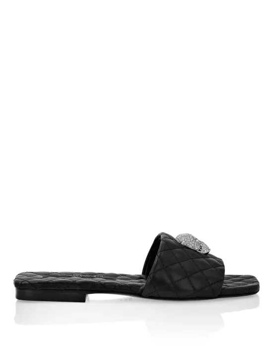 Sandals Flat Crystal Skull