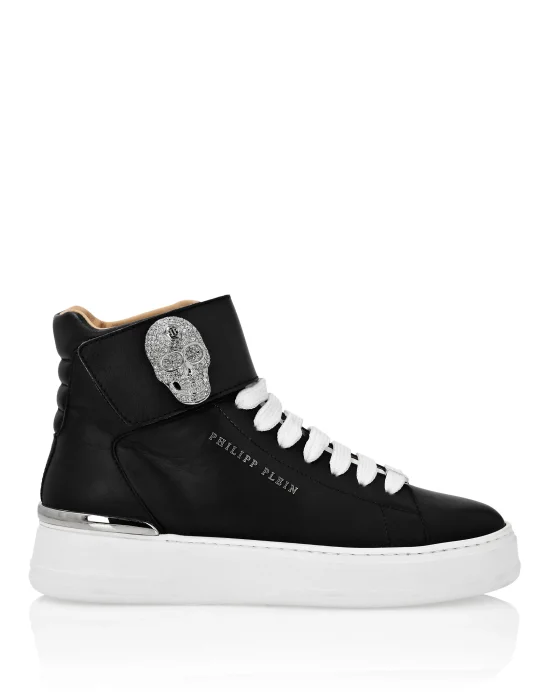 Hi-Top Sneakers Crystal Skull with Crystals