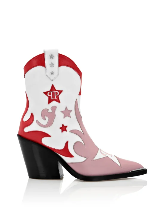 RODEO  INTARSIA  ANKLE BOOTS