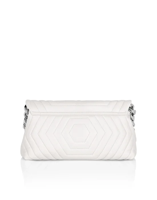 Small Nappa Matellase` Shoulder Bag Hexagon