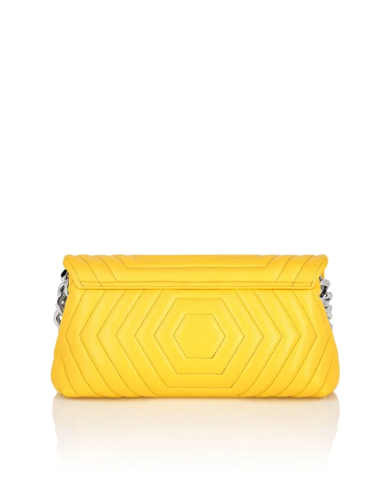 Small Nappa Matellase` Shoulder Bag Hexagon