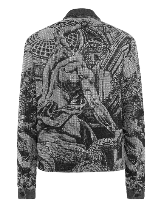 Denim Zip Jacket Tattoo