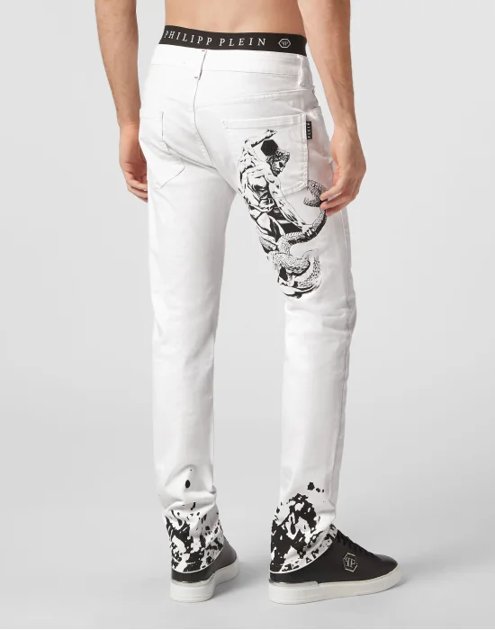Denim Trousers Super Straight Cut Tattoo